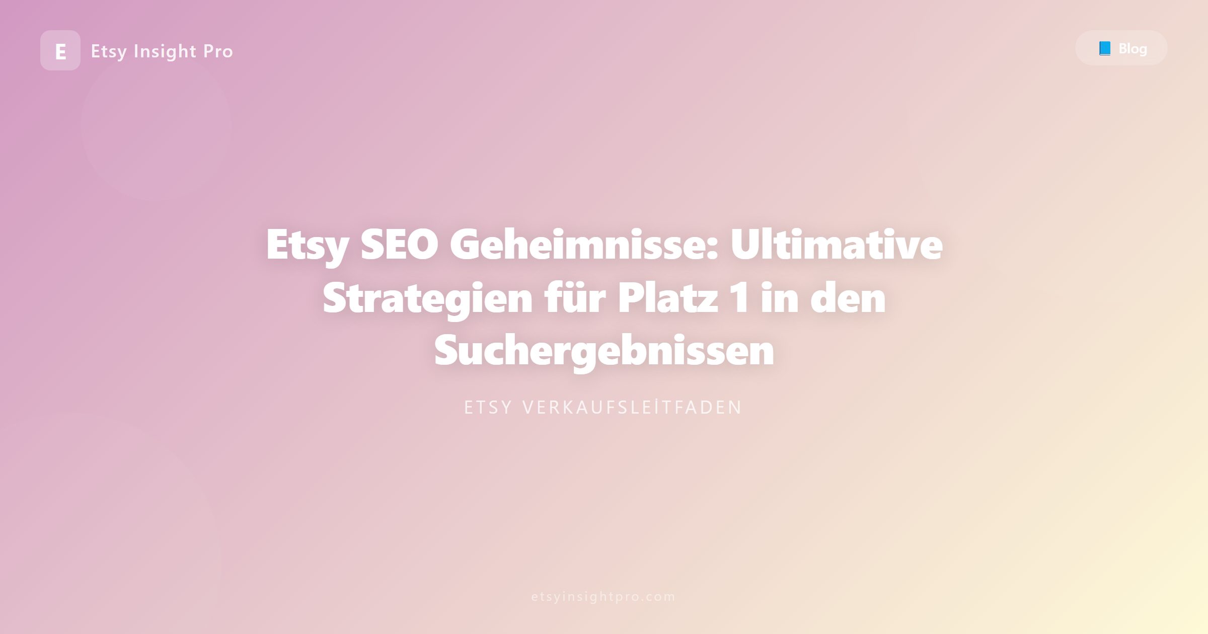 Etsy SEO Geheimnisse: Ultimative Strategien für Platz 1 in den Suchergebnissen