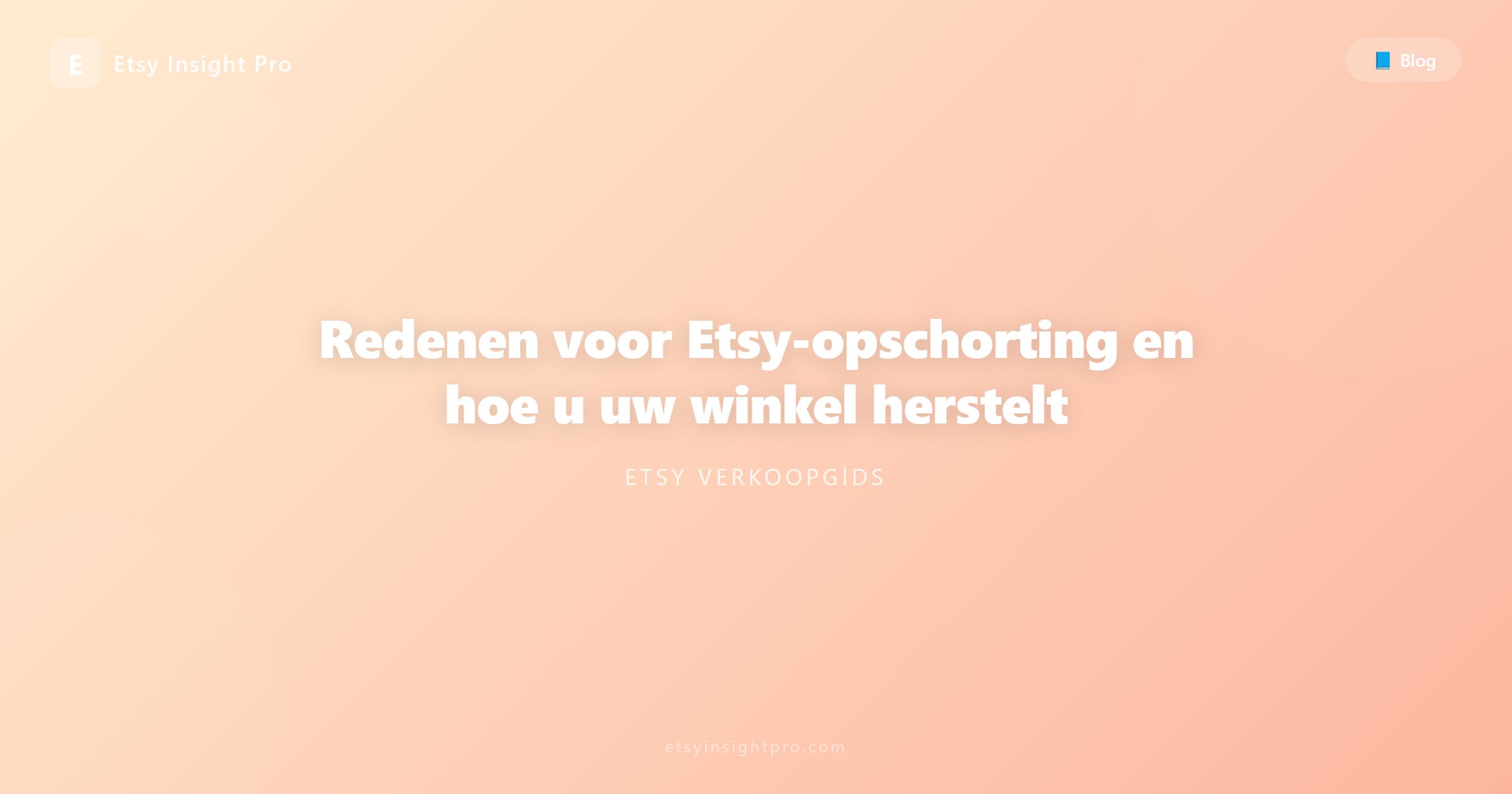 Etsy Opschorting: Redenen en herstelhandleiding