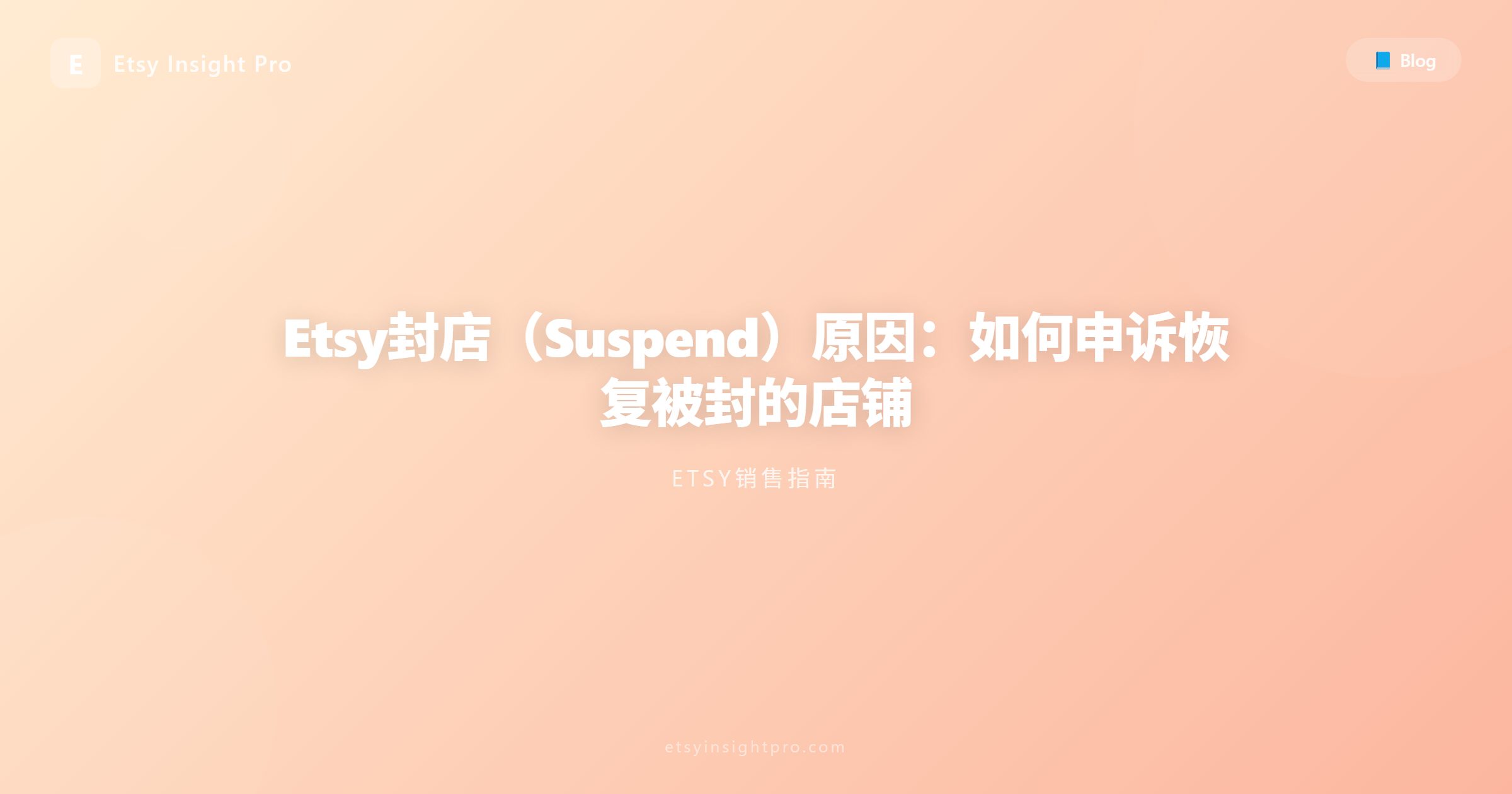 Etsy封店（Suspend）原因及申诉挽救指南