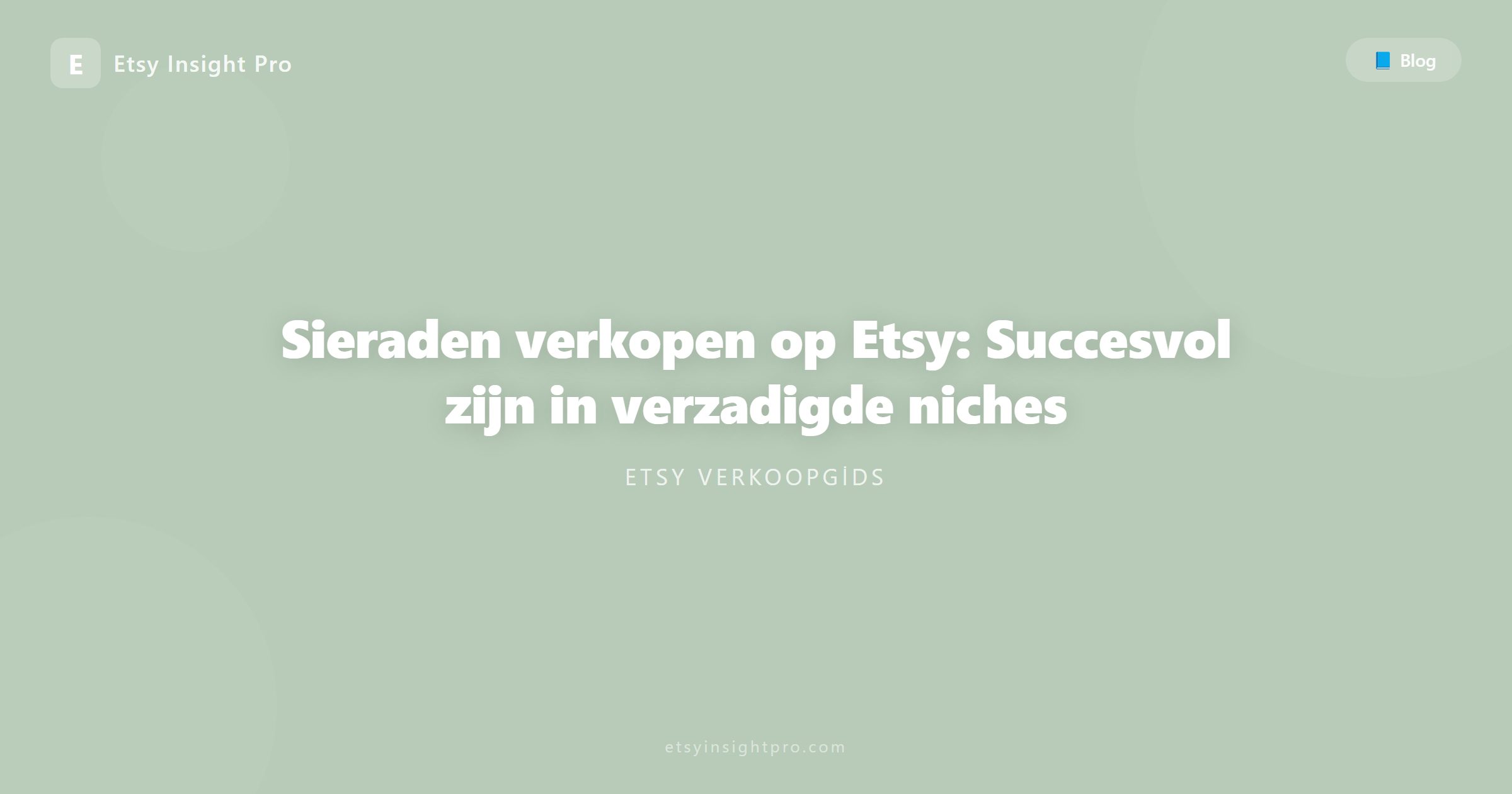 Sieraden verkopen op Etsy: opvallen in een verzadigde categorie
