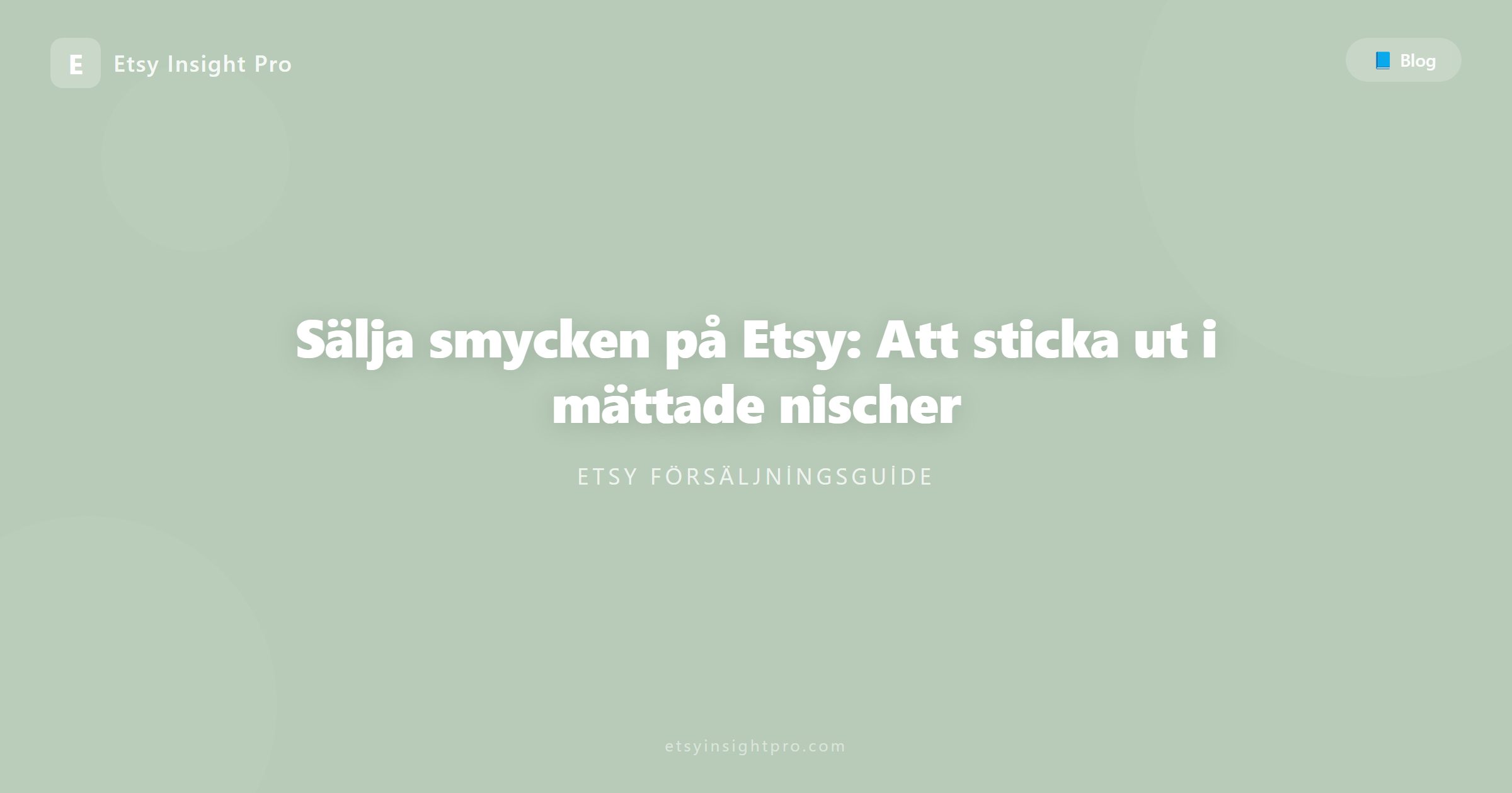 Sälja smycken på Etsy: stick ut i en mättad kategori